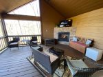 Main floor screen porch offers Smart Tv Streaming Only Gas-Log Fireplace and Mini Fridge